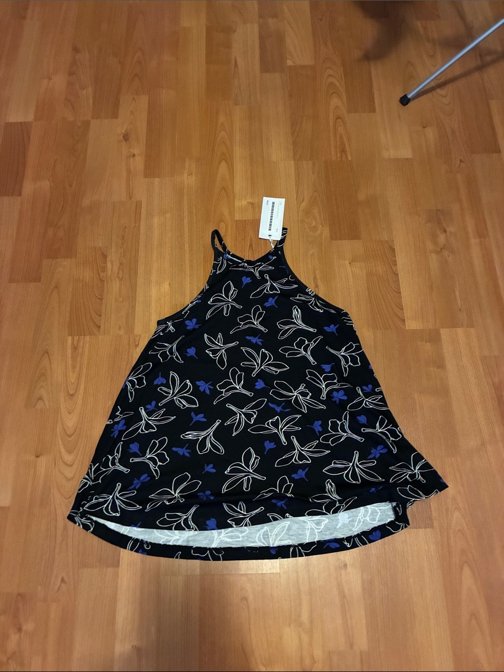 Ava Sky Black Floral Tank Lala
